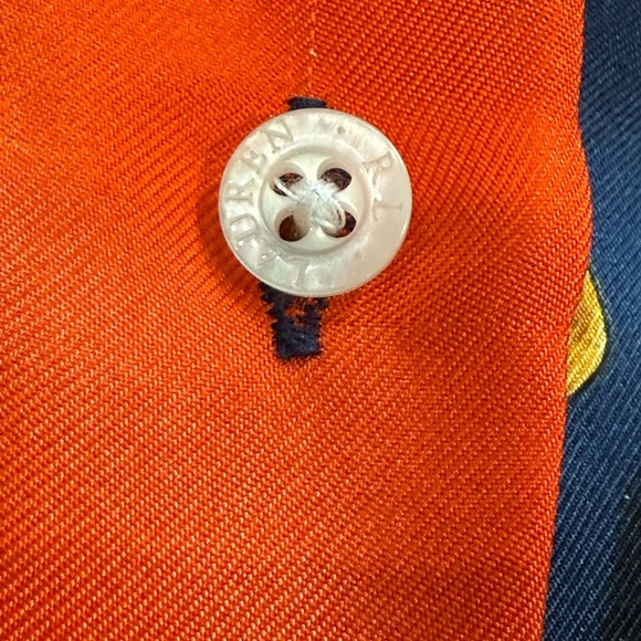 RARE Vintage 90s Polo Ralph Lauren Silk Shirt RRL - Picture 3 of 12